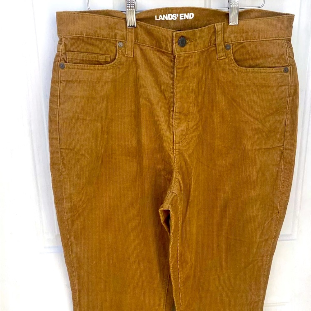 Vintage Lands End Women’s Corduroy Caramel  Size 14